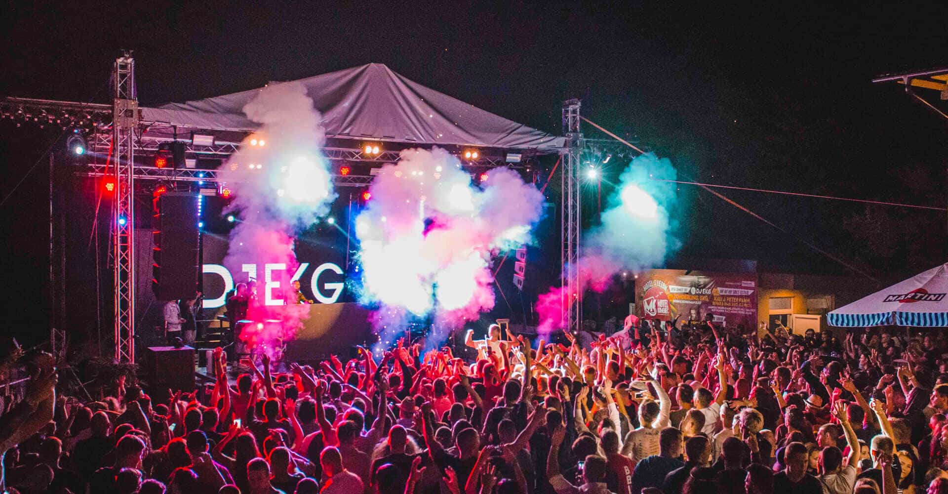 Crowd and DJ at a GECCE club night in Sydney